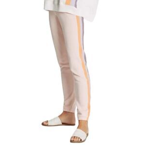 NEW Wildfox knox peach grapefruit stripe‎ jogger sweatpants M